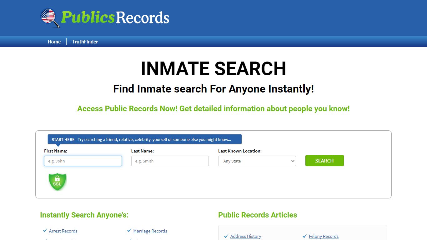 Find Inmate search For Anyone Instantly! - Public Records Reviews